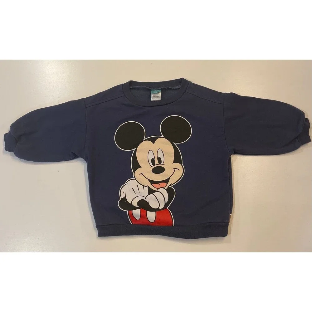 Mickey Mouse Friends Forever Sweatshirt 18M Navy Blue Disney